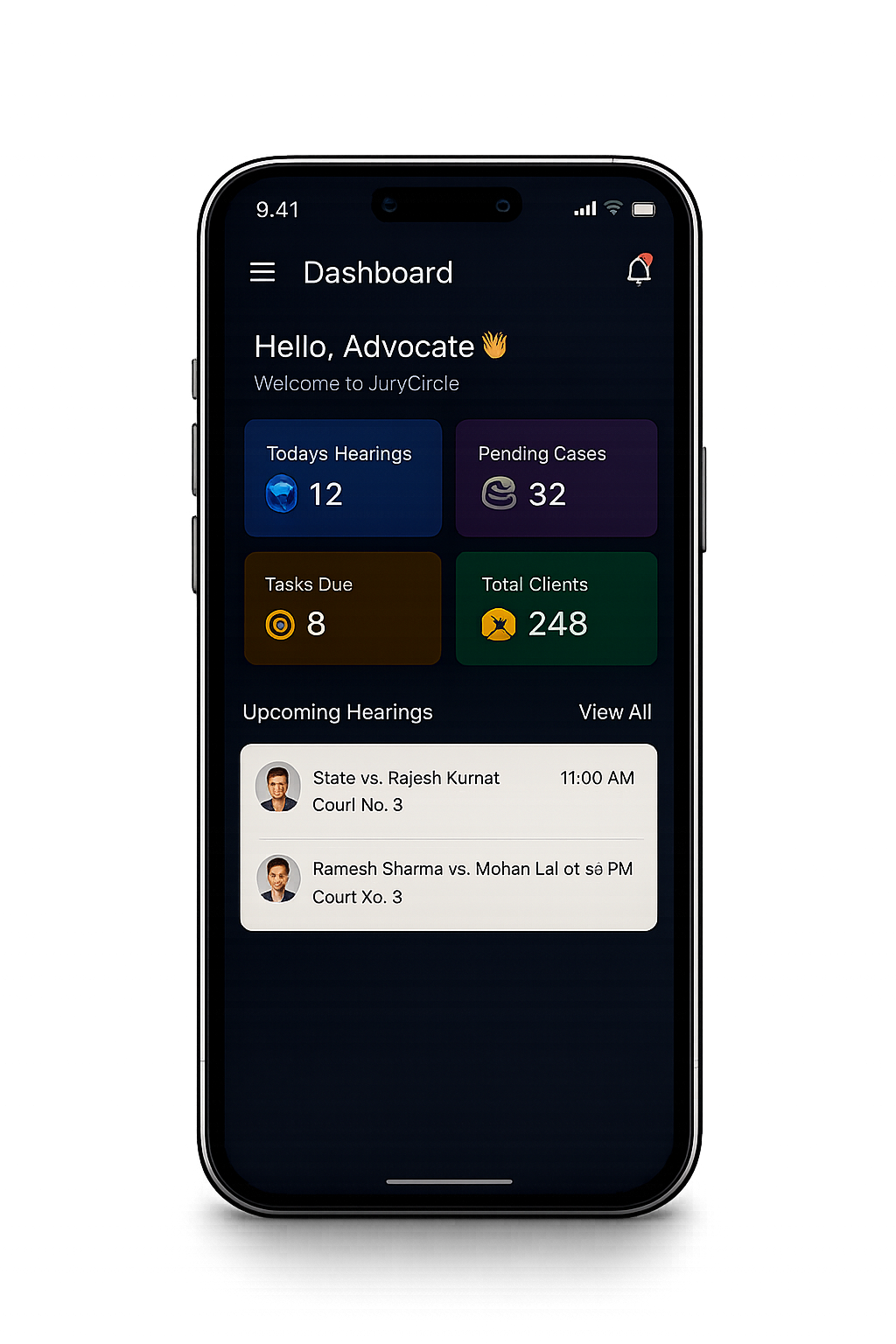 JuryCircle App Screen
