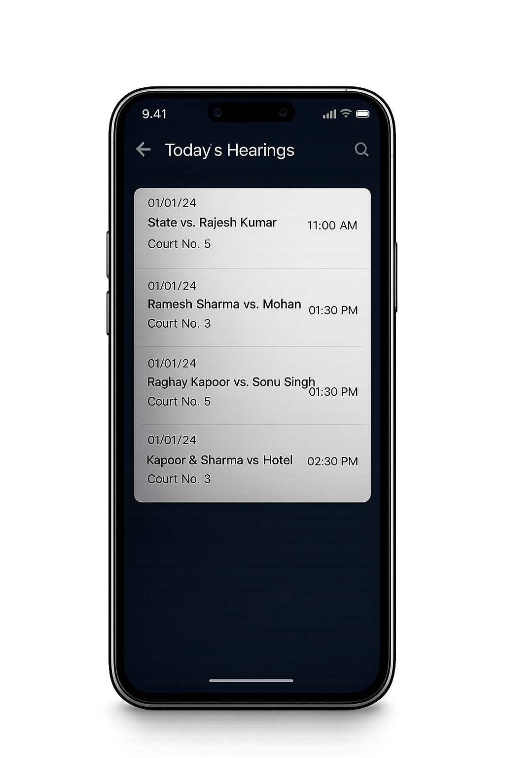 JuryCircle App Screen
